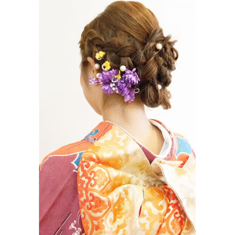 綺麗め振袖着付け ヘアセット l Broto ブロット のヘアスタイル 綺麗め振袖着付け ヘアセット l Broto ブロット のヘアスタイル