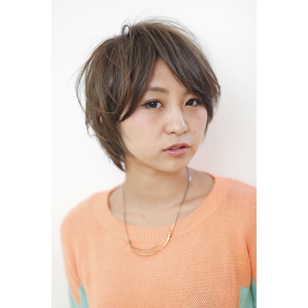 Face T 無造作ショート 安井朋美 Face T フェイスティ のヘアスタイル 美容院 美容室を予約するなら楽天ビューティ