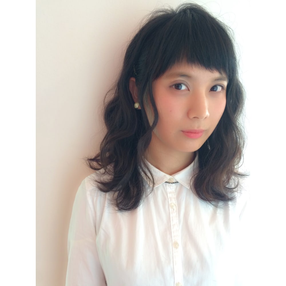 オン眉ミディアム Bijoux Anc ビジューアンク のヘアスタイル 美容院 美容室を予約するなら楽天ビューティ