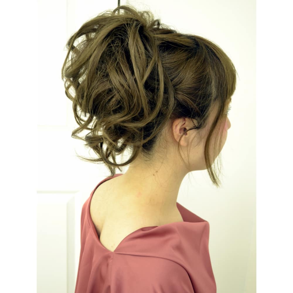 上品ポニーテール風アップ A 15 ブライダルトータルサロン Presto Belle プレストベル のヘアスタイル 美容院 美容室を予約するなら楽天ビューティ