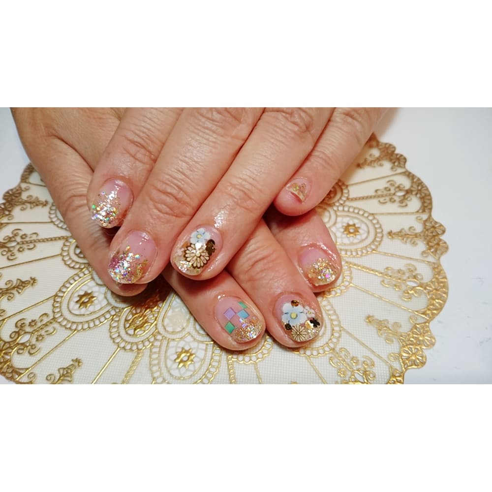 和柄ネイル Nail Salon Shandi ネイルサロンシャンディ のネイルデザイン ネイル まつげサロンを予約するなら楽天ビューティ