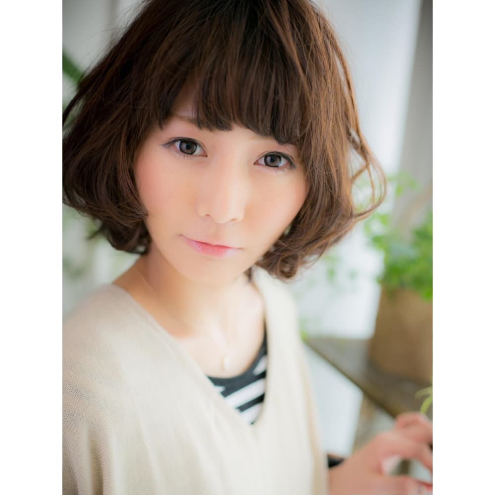 平巻きパーマで創る クセ毛風ラフカールボブ Cover Hair Bliss 北浦和西口店 カバーヘアブリス キタウラワニシグチテン のヘアスタイル 美容院 美容室を予約するなら楽天ビューティ