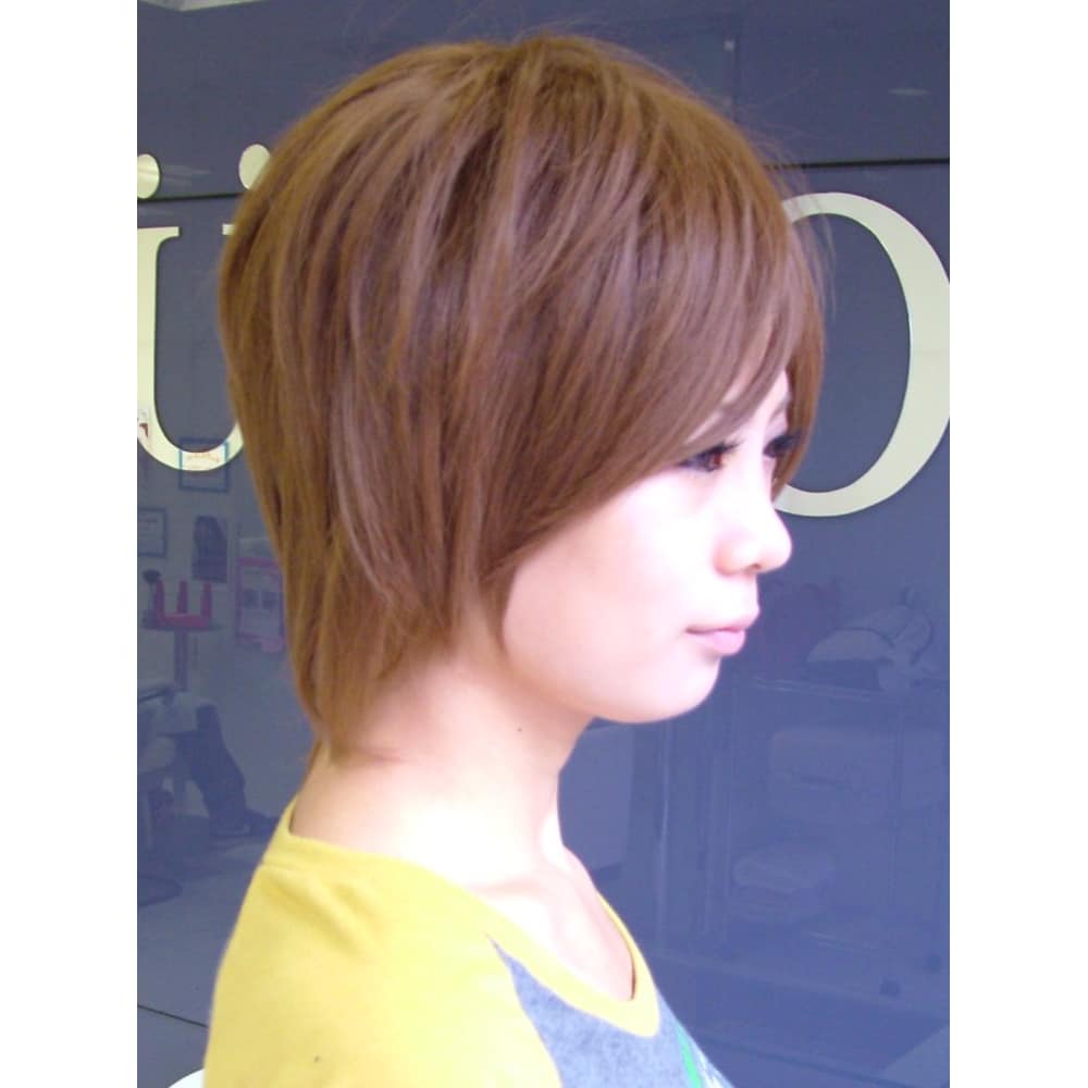 ピンクベージュカラーで女の子度格上げショート Raduno Hair Creation ラドゥーノヘアークリエイション のヘアスタイル 美容院 美容室を予約するなら楽天ビューティ