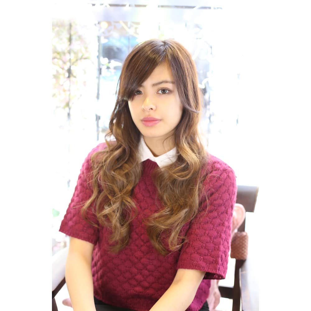 大人カールで人気のモデル風ロングヘアースタイル Hair Design Rinto 大人カールで人気のモデル風ロングヘアースタイル Hair Design Rinto