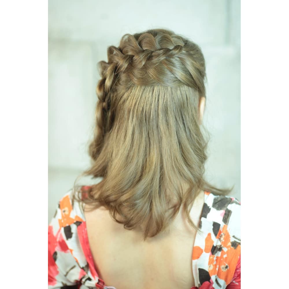 編み込みハーフアップ by Backstage バックステージ 栄店 バックステージ のヘアスタイル 美容院 美容室を予約するなら楽天ビューティ 編み込みハーフアップ by Backstage バックステージ 栄店 バックステージ のヘアスタイル 美容院 美容室を予約するなら楽天ビューティ