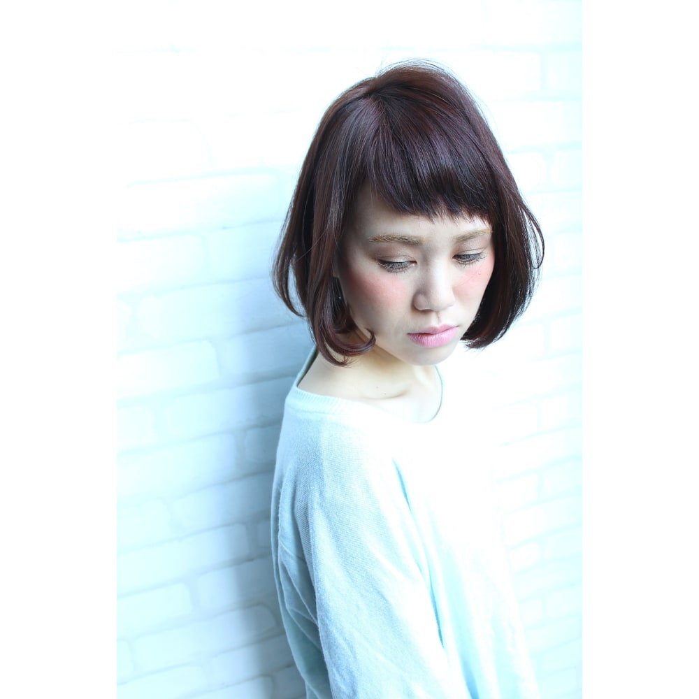 短い前髪が可愛いゆるふわボブ En Rise Hanare エンライズ ハナレ のヘアスタイル 美容院 美容室を予約するなら楽天ビューティ