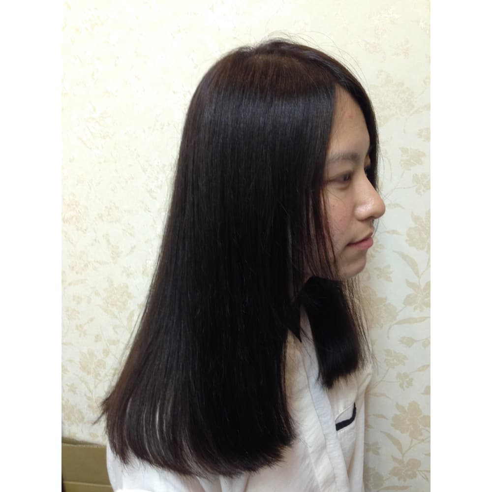 クラシカルな黒髪サラサラ ツヤツヤストレート Felicita Hair Design 緑地公園店 フェリシータ のヘアスタイル 美容院 美容室を予約するなら楽天ビューティ