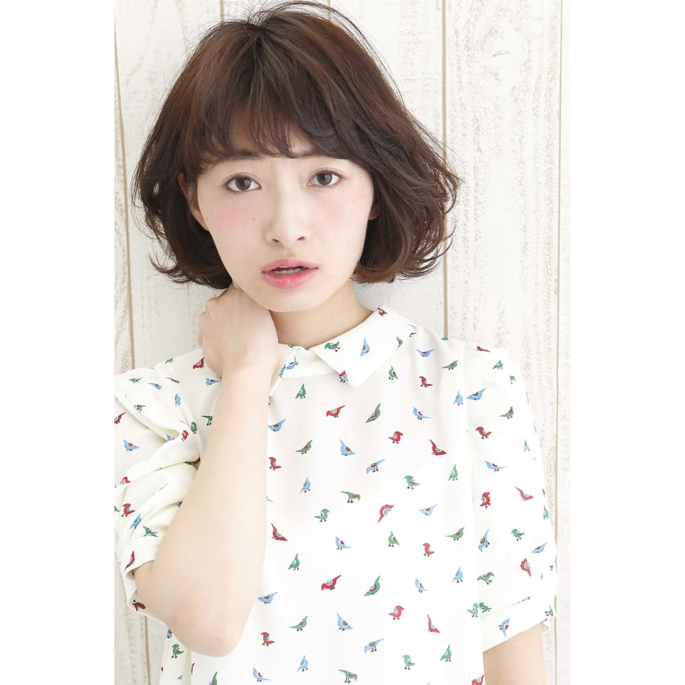 結べる長さを残したボブにワンカールのパーマをプラス 小山佳彦 Neolive Aim 横浜店 ネオリーブアイムヨコハマテン のヘアスタイル 美容院 美容室を予約するなら楽天ビューティ