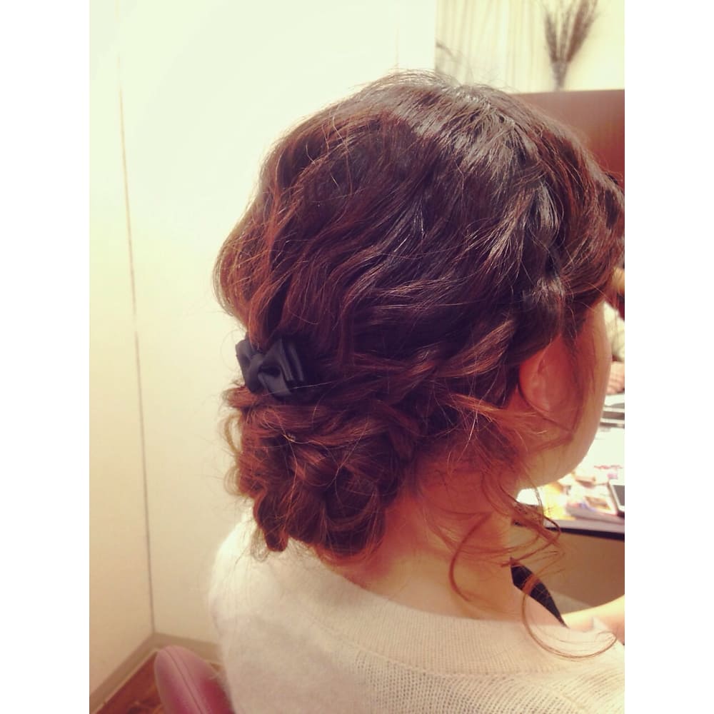 波ウェーブ 編み込みセット Valletta バレッタ のヘアスタイル 美容院 美容室を予約するなら楽天ビューティ
