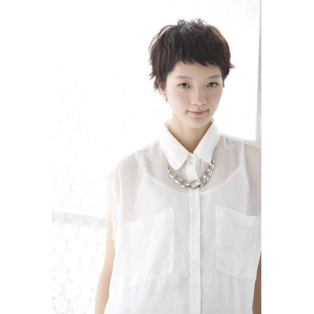 クセ毛を活かした黒髪ショートヘア Sola Neolive 相模大野店 ソラ