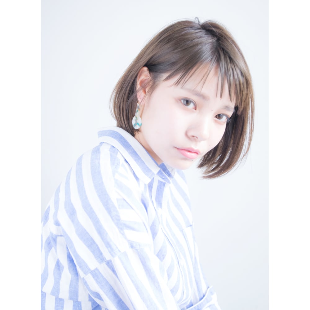 大人可愛い眉上バングの耳掛けシンプルボブ Anti アンティ のヘアスタイル 美容院 美容室を予約するなら楽天ビューティ 大人可愛い眉上バングの耳掛けシンプルボブ Anti アンティ のヘアスタイル 美容院 美容室を予約するなら楽天ビューティ