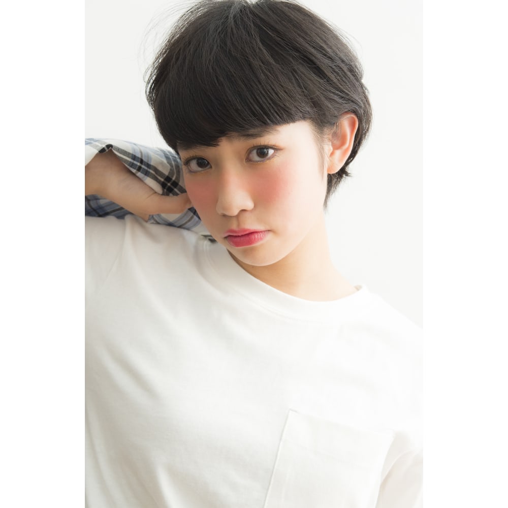重めバング 黒髪マッシュショート Keep Hair Design 自由が丘 キープ ヘアデザイン ジユウガオカ のヘアスタイル 美容院 美容室を予約するなら楽天ビューティ