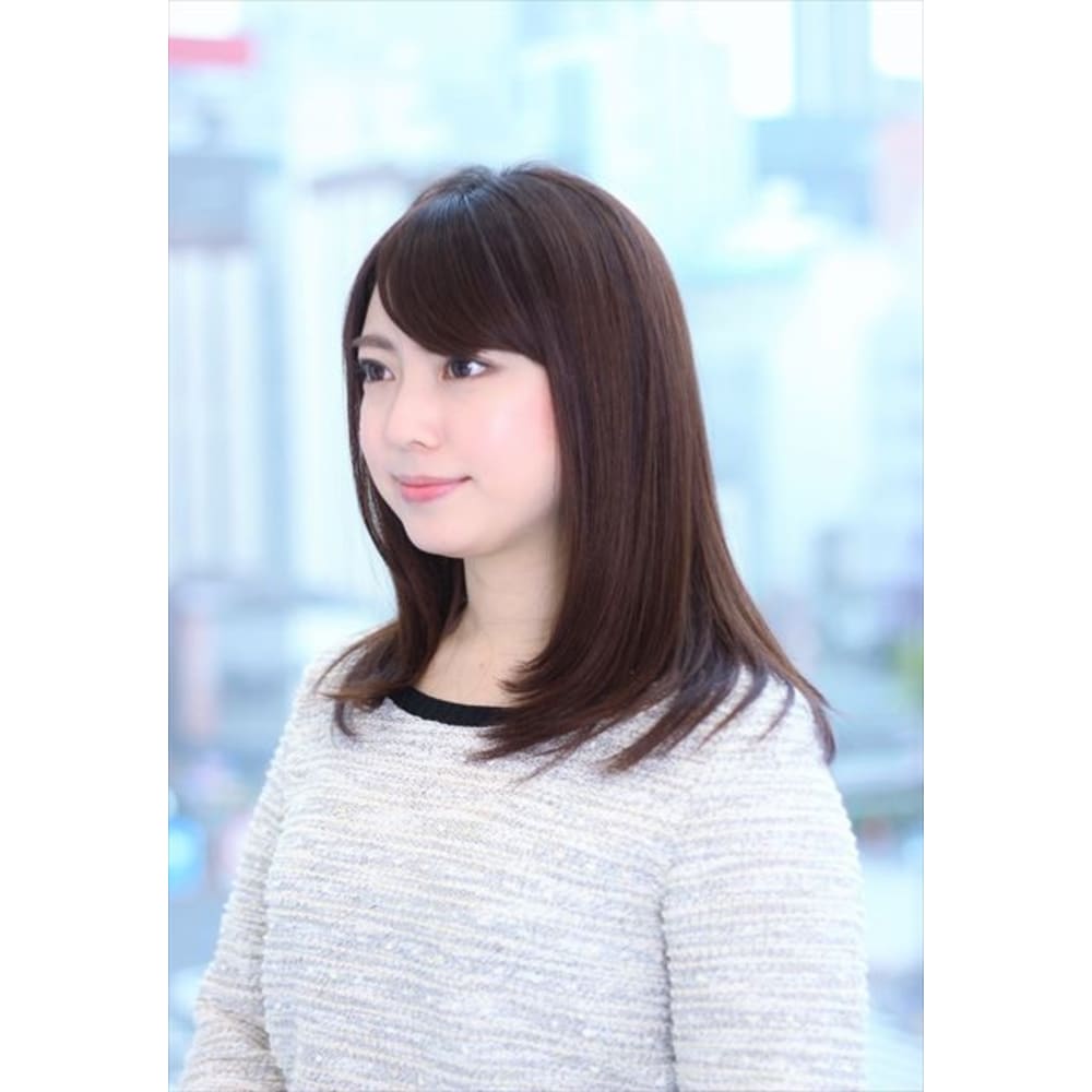 ツヤサラは万人ウケ 清楚系ミディアムレイヤー Pure Water 東雲店 ピュアウォーターシノノメテン のヘアスタイル 美容院 美容室を予約するなら楽天ビューティ