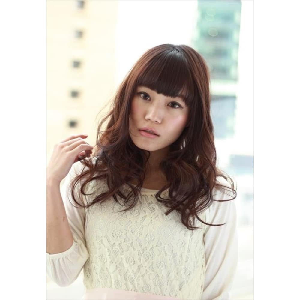 ふんわりパーマで気分がアガる ミディアムパーマ Ondine 溝の口店 オンディーヌミゾノクチテン のヘアスタイル 美容院 美容室を予約するなら楽天ビューティ