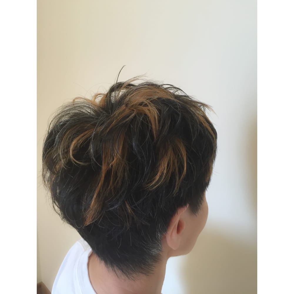 夏のショートメッシュ Hair Make Connect コネクト のヘアスタイル