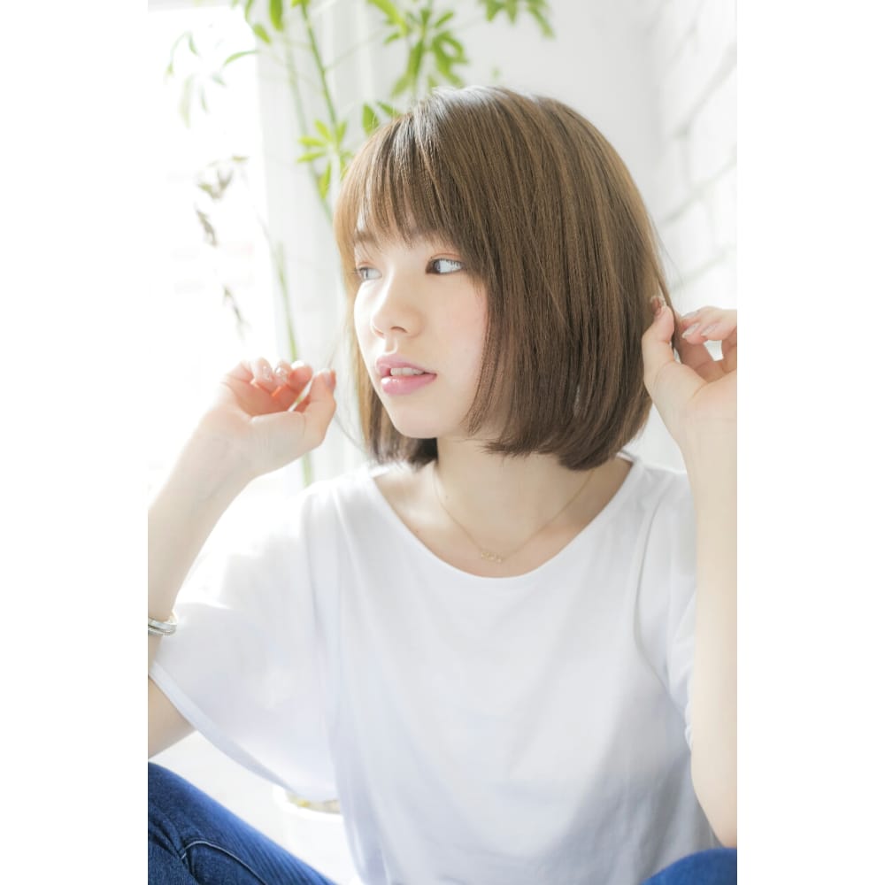 Prize池袋店 シースルーストレートボブ Prize 池袋西口店 プライズ のヘアスタイル 美容院 美容室を予約するなら楽天ビューティ