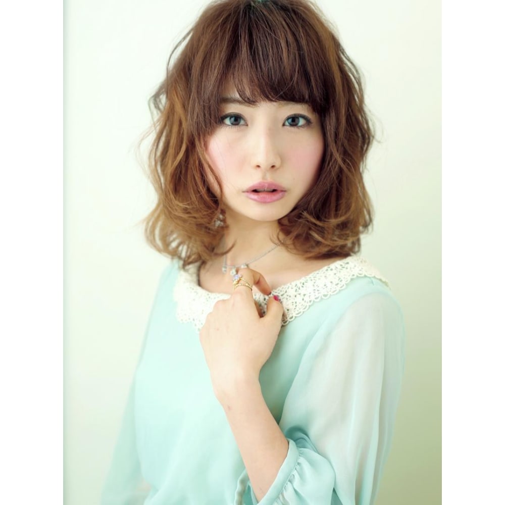 ゆるふわパーマ 大人可愛い伸ばしかけミディアム Forte 銀座 ゆるふわパーマ 大人可愛い伸ばしかけミディアム Forte 銀座