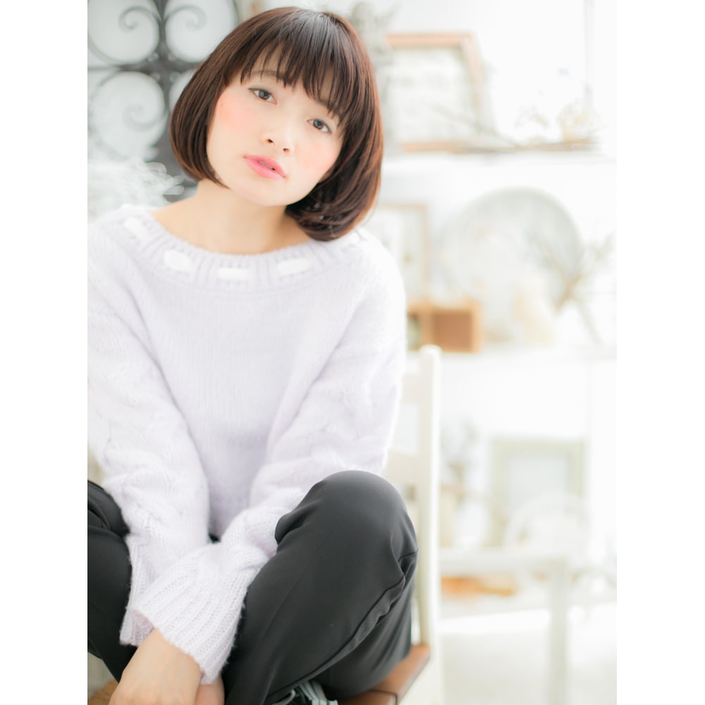 シンプル可愛い 大人ナチュラルボブ Mod S Hair 上尾 モッズヘア