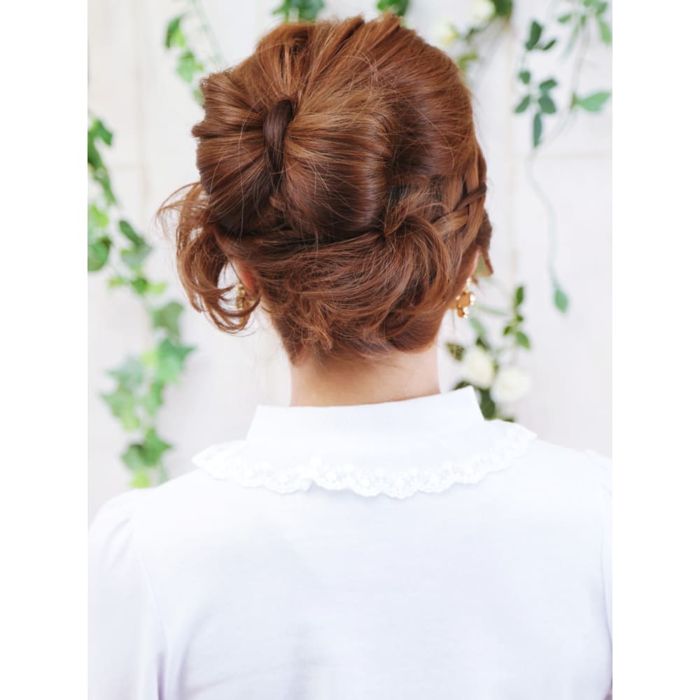 リボンな編み込みパーティー アップ 相模大野 Hair Make Passage 相模大野店 ヘアメイクパッセージサガミオオノテン のヘアスタイル 美容院 美容室を予約するなら楽天ビューティ