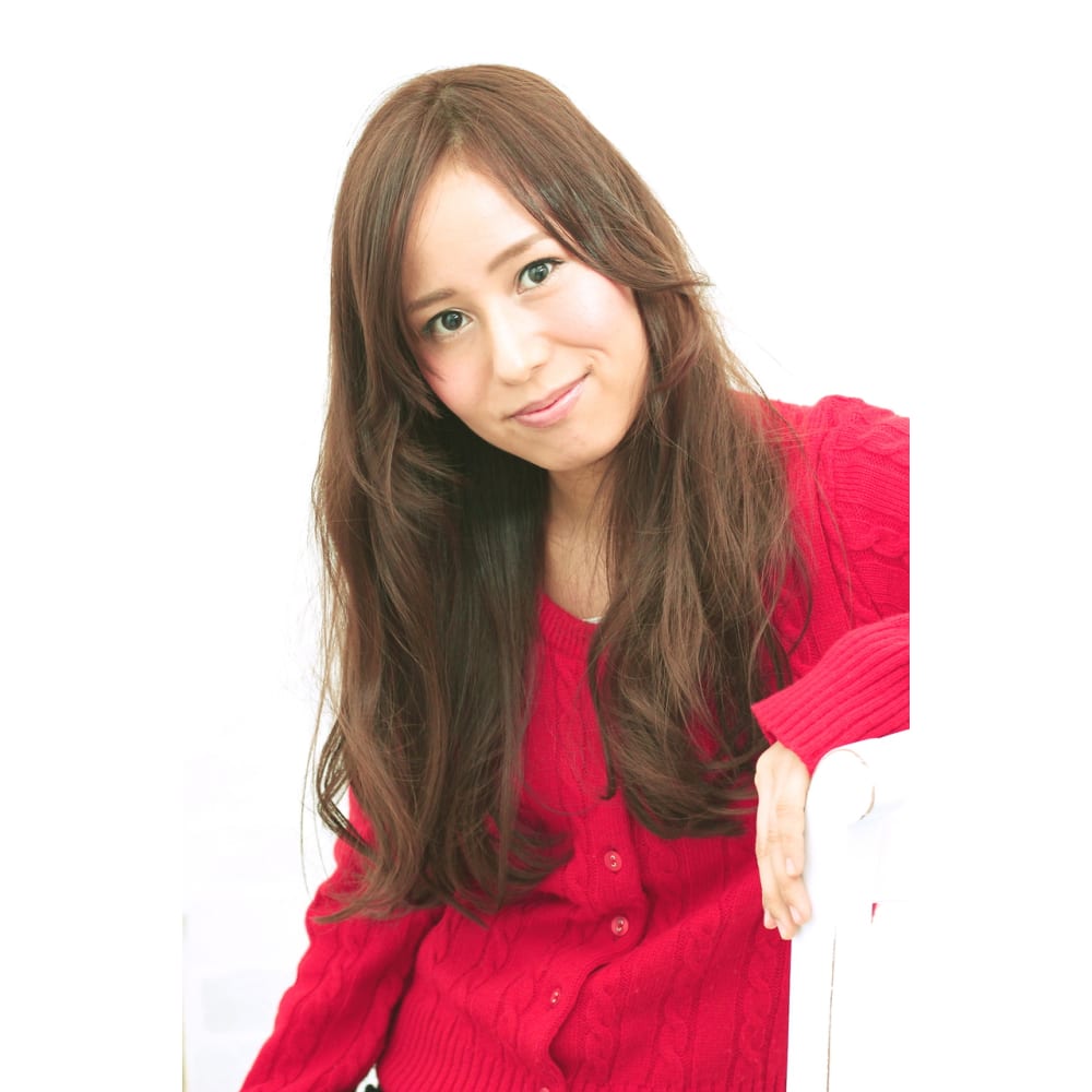 Dishel フェミニンルーズ前髪なし セミロング Dishelディシェルの