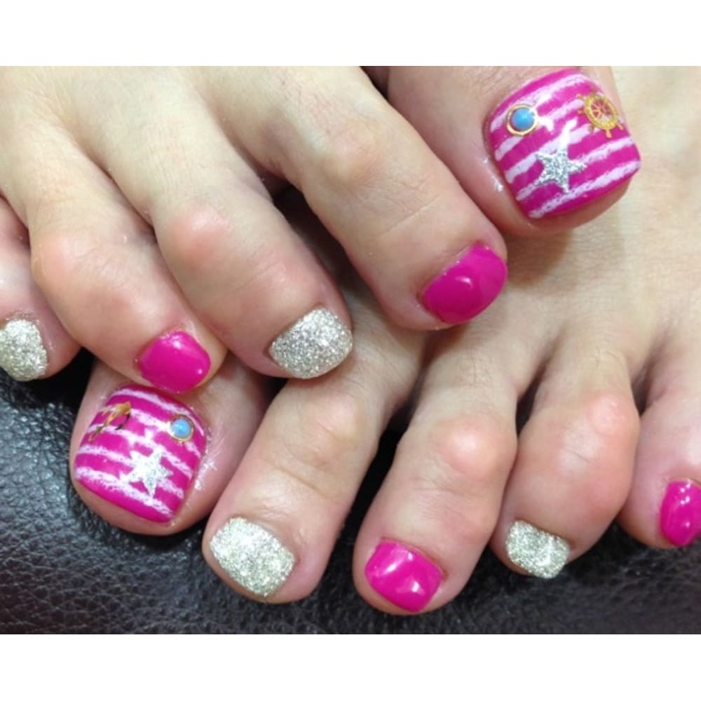 ボーダーマリンフット Defi Hairnailデフィ ヘアーアンドネイルの