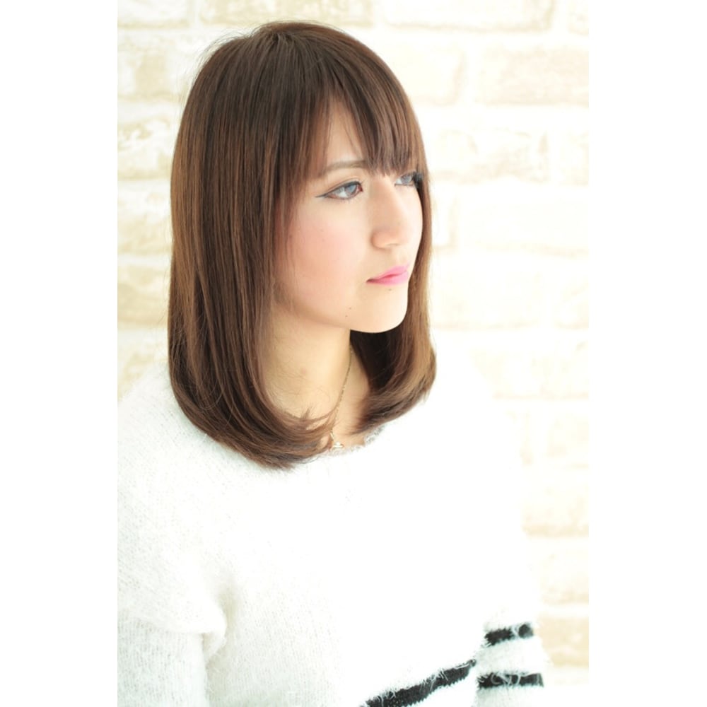 大人かわいいナチュラルロブ Antena 知立店 アンテナチリュウテン のヘアスタイル 美容院 美容室を予約するなら楽天ビューティ