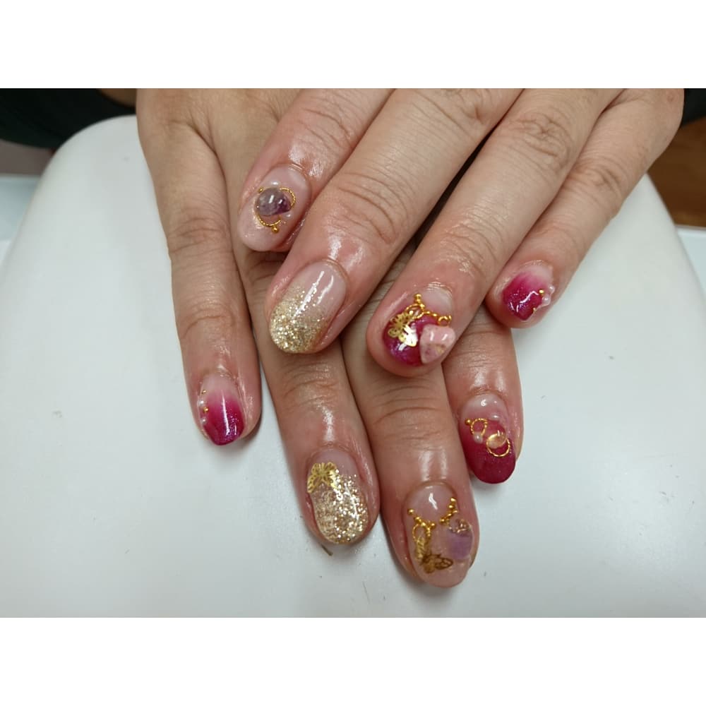 ネックレスネイル 天然石 Nail Salon Coco ココ のネイルデザイン ネイル まつげサロンを予約するなら楽天ビューティ