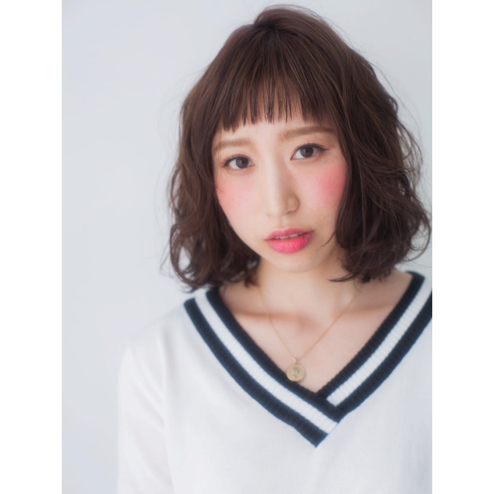 甘辛ウェットボブ 美容室luar ルアル のヘアスタイル 美容院 美容室を予約するなら楽天ビューティ