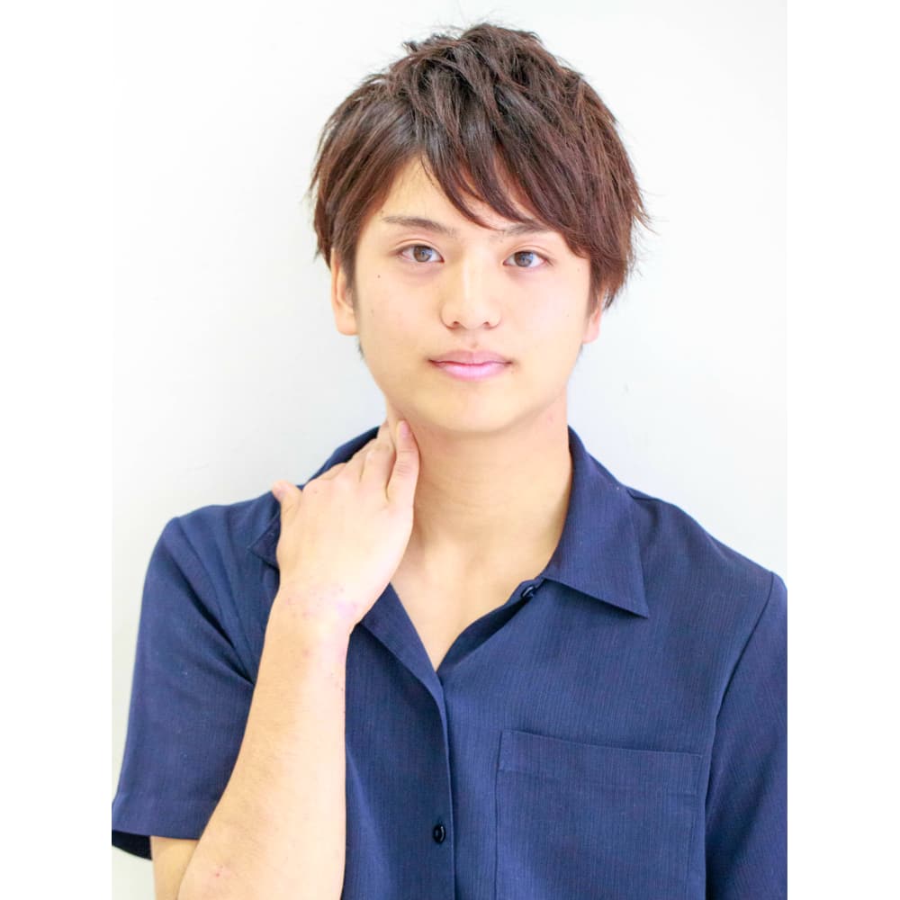 ポイントパーマ 周りと差がつくメンズショート Liens なんばマルイ リアンナンバマルイ のヘアスタイル 美容院 美容室を予約するなら楽天ビューティ