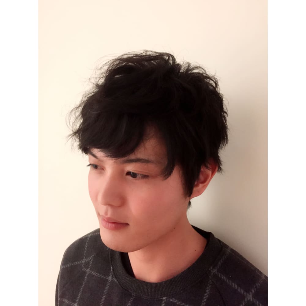 猫っ毛 くせ毛 メンズショート Hairmake Connectコネクトのヘア