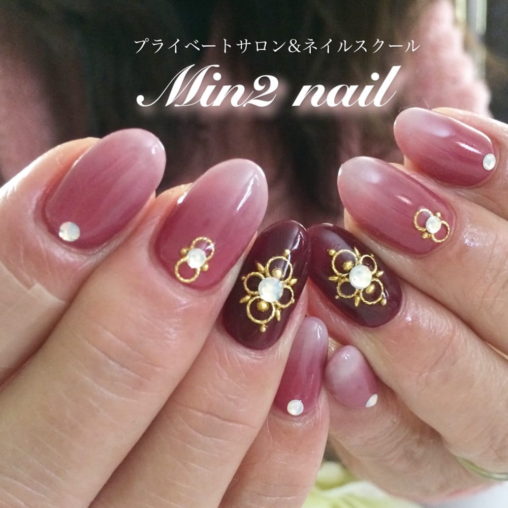 グラデーションネイル プライベートサロン ネイルスクール Min2nail ミンツーネイル のネイルデザイン ネイル まつげサロンを予約するなら楽天ビューティ