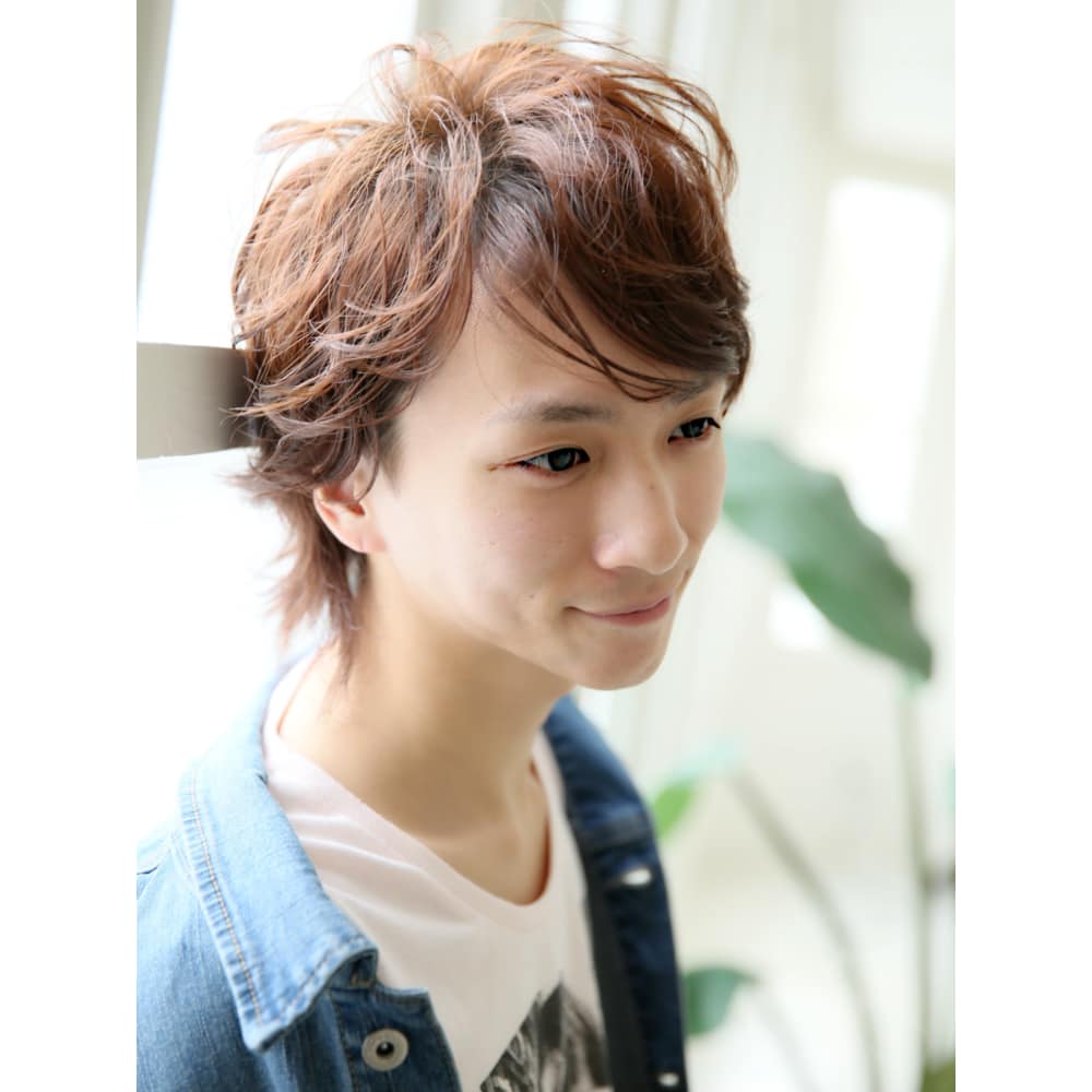メンズミディアム ツーブロック パーマスタイル Pinot Men S ピノ メンズ のヘアスタイル 美容院 美容室を予約するなら楽天ビューティ