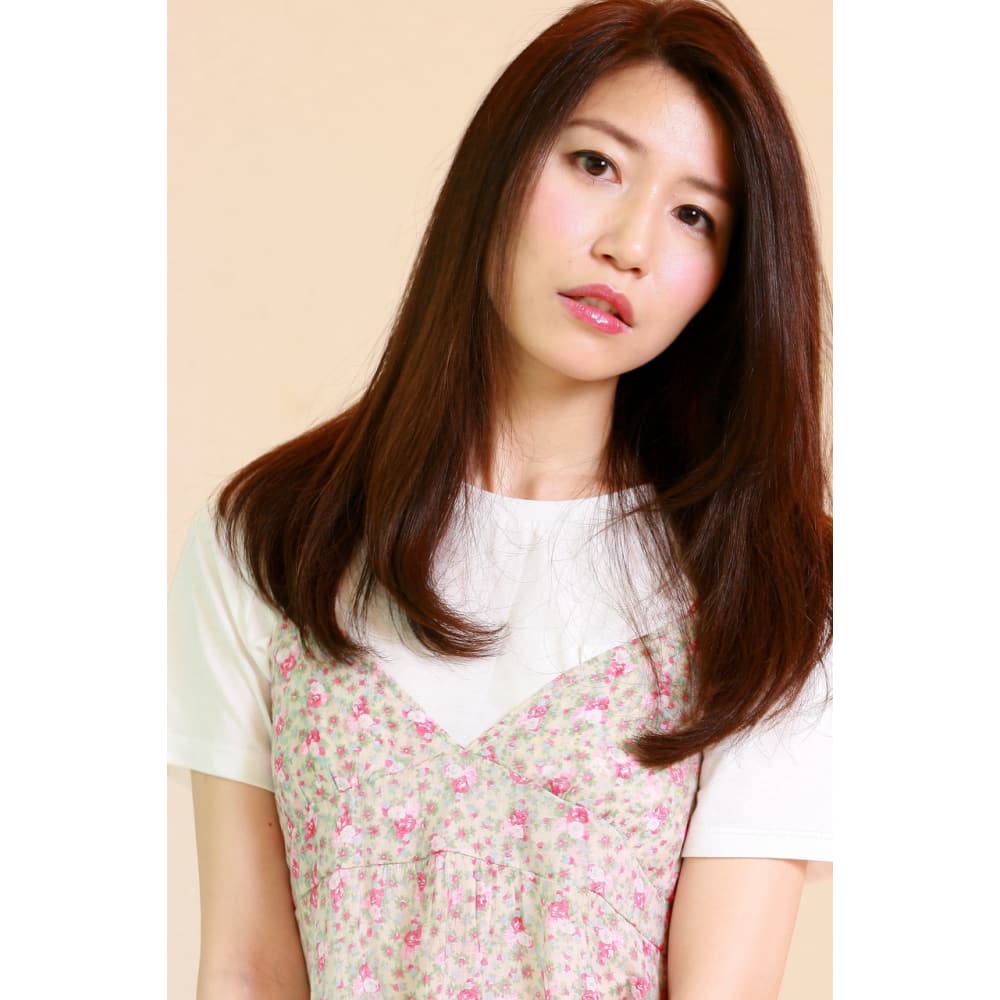 暗髪ローレイヤースタイル Siecle Hair Spa 銀座店 シエクル のヘア