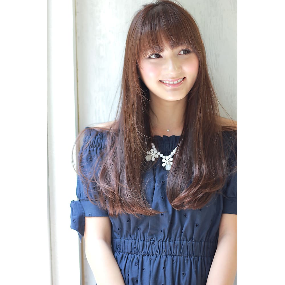 胸下ローレイヤー カッパーブラウン Hair Dera S 銀座中央通り店 デラ ヘアーデラ ギンザチュウオウドオリテン のヘアスタイル 美容院 美容室を予約するなら楽天ビューティ