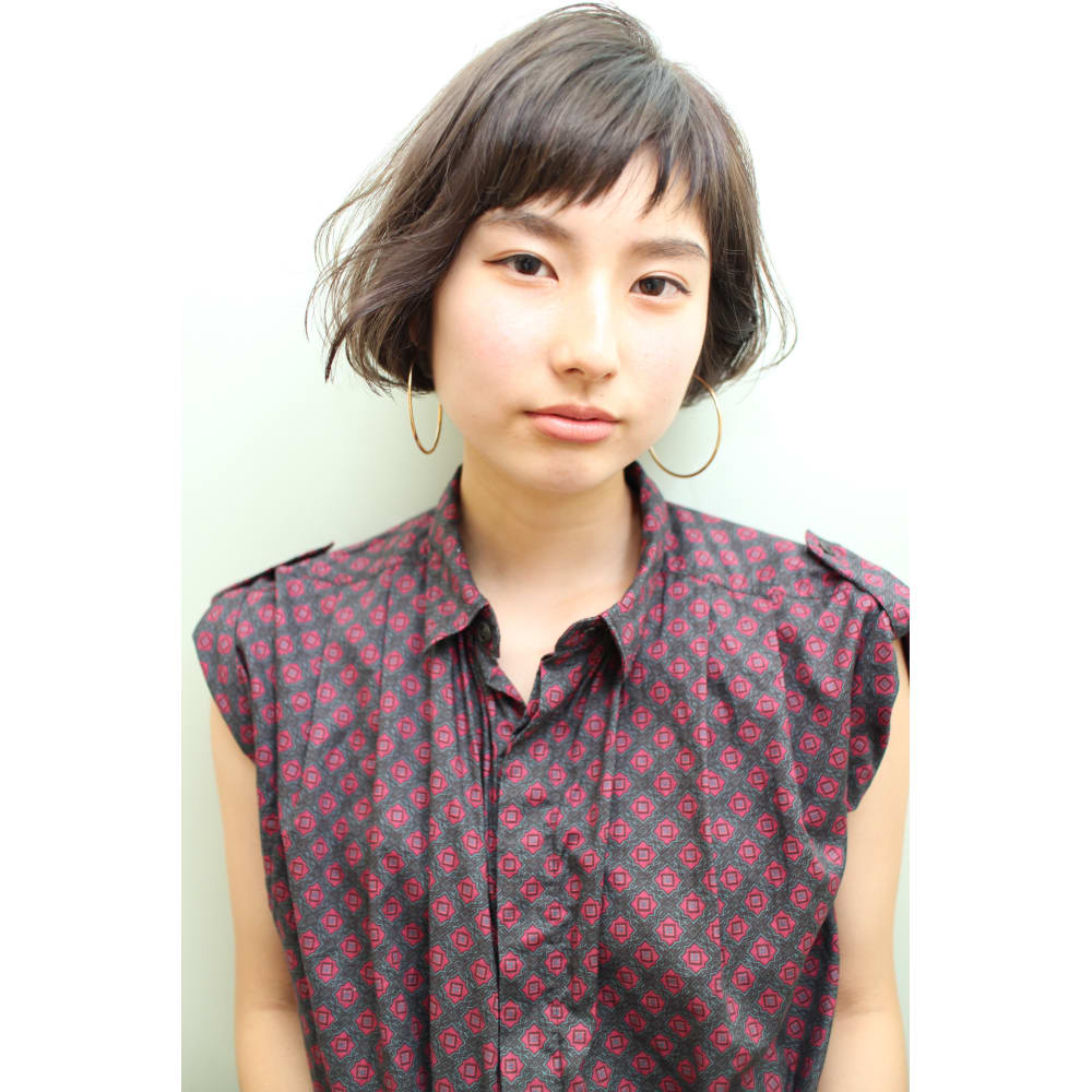 大人のオシャレ感 ショートバングボブ Beautrium 銀座265 ビュートリアム のヘアスタイル 美容院 美容室を予約するなら楽天ビューティ