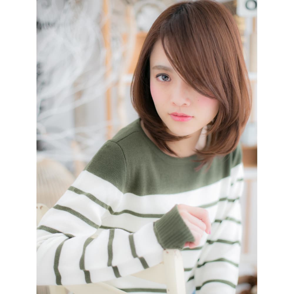 ひし形フォルムのツヤミディ Mod S Hair 越谷 モッズヘア 越谷西口店 モッズヘア コシガヤニシグチテン のヘアスタイル 美容院 美容室を予約するなら楽天ビューティ