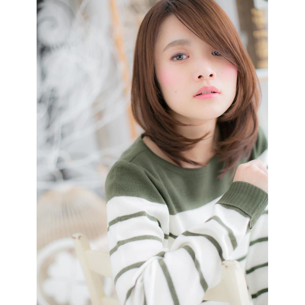 ひし形フォルムのツヤミディ Mod S Hair 越谷 モッズヘア 越谷西口店 モッズヘア コシガヤニシグチテン のヘアスタイル 美容院 美容室を予約するなら楽天ビューティ