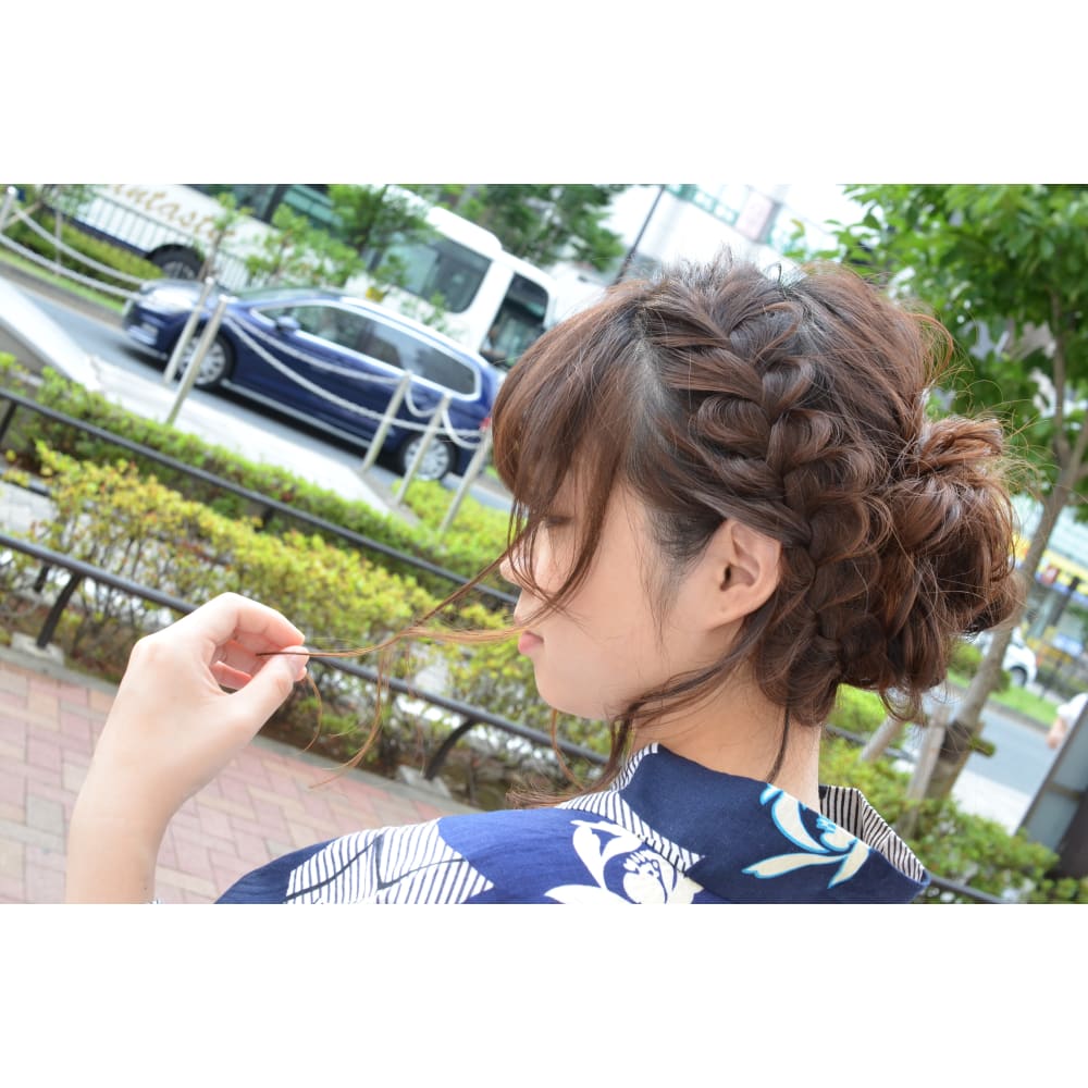 浴衣にあうヘアアレンジ Potamu 東中野 髪と頭皮のエイジングケアサロン ポタム ヒガシナカノ のヘアスタイル 美容院 美容室を予約するなら楽天ビューティ