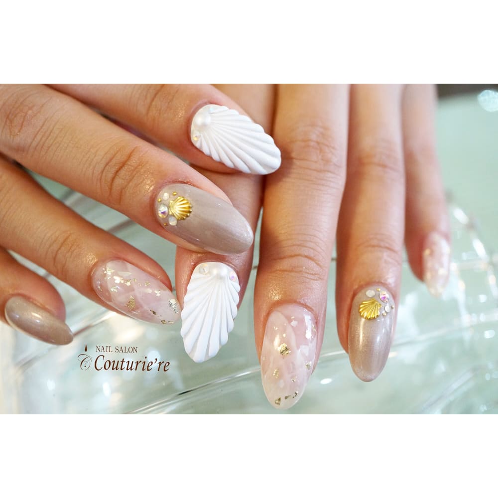 流行りな人魚の鱗ネイル Nail Salon Couturiereネイルサロンクチュ