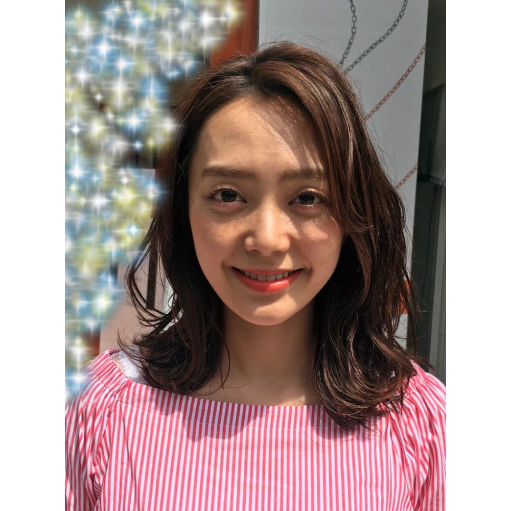 デジタルパーマ ミディアムロング ブルーモスクtokyo ブルーモスク デジタルパーマ ミディアムロング ブルーモスクtokyo ブルーモスク