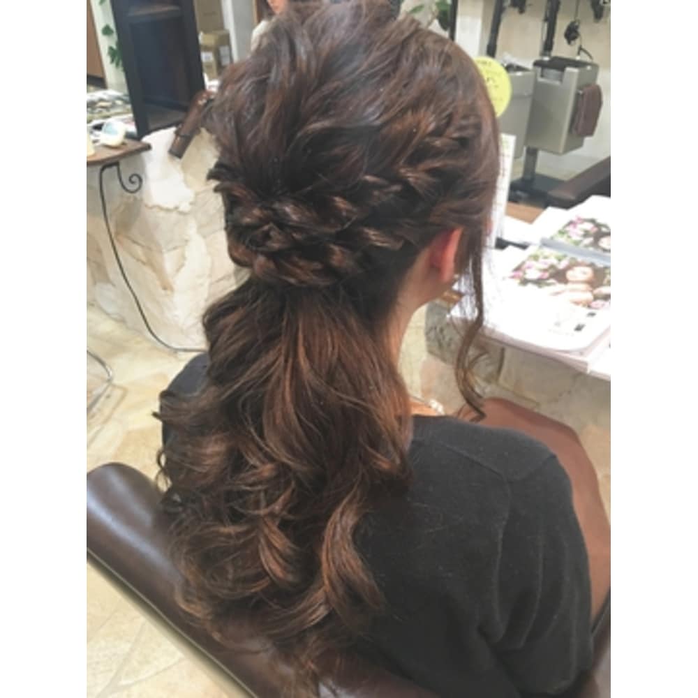 ネオハーフアップ Alpina 亀里店 アルピナ のヘアスタイル 美容院 美容室を予約するなら楽天ビューティ ネオハーフアップ Alpina 亀里店 アルピナ のヘアスタイル 美容院 美容室を予約するなら楽天ビューティ