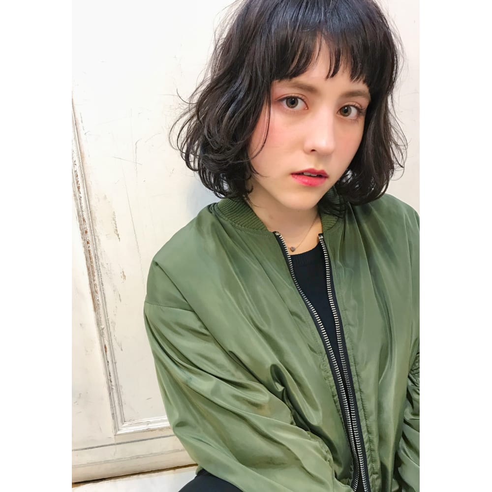 波ウェーブ デジタルパーマ ボブ イルミナ Ciel シエル のヘアスタイル 美容院 美容室を予約するなら楽天ビューティ