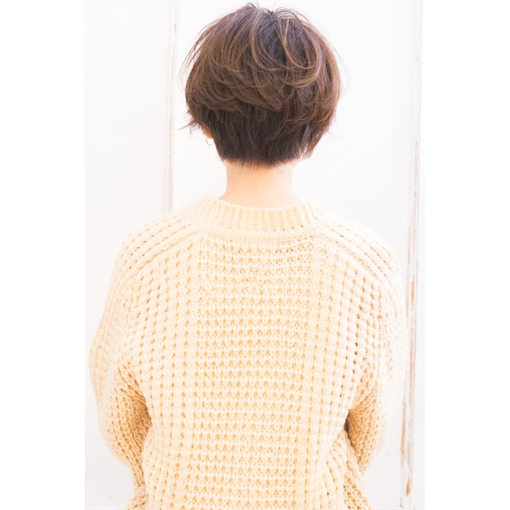 長澤まさみ風フェミニン外はねミックスショート Aki 248 Alice By Afloat アリスバイアフロート のヘアスタイル 美容院 美容室を予約するなら楽天ビューティ