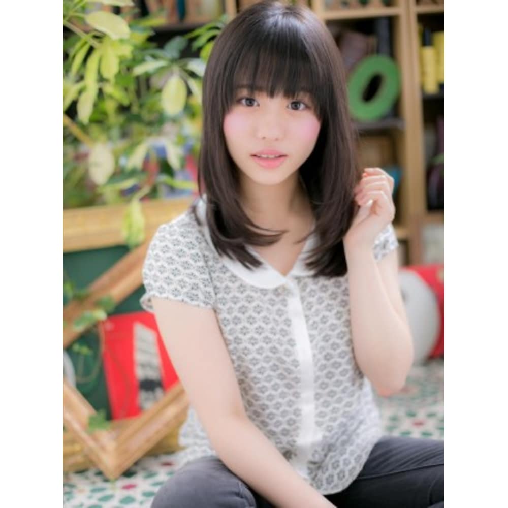 黒髪の 清純派小顔ストレート Cover Hair Bliss 大宮西口店 カバーヘアブリス オオミヤニシグチテン のヘアスタイル 美容院 美容室を予約するなら楽天ビューティ