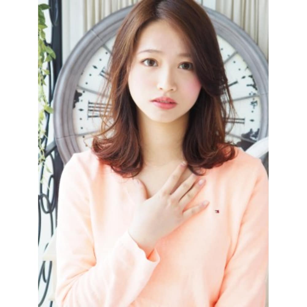 ヘアジュレドゥ 花井 Natural 可愛い女子セミディ Hair Jurer Deux ジュレドゥ のヘアスタイル 美容院 美容室を予約するなら楽天ビューティ