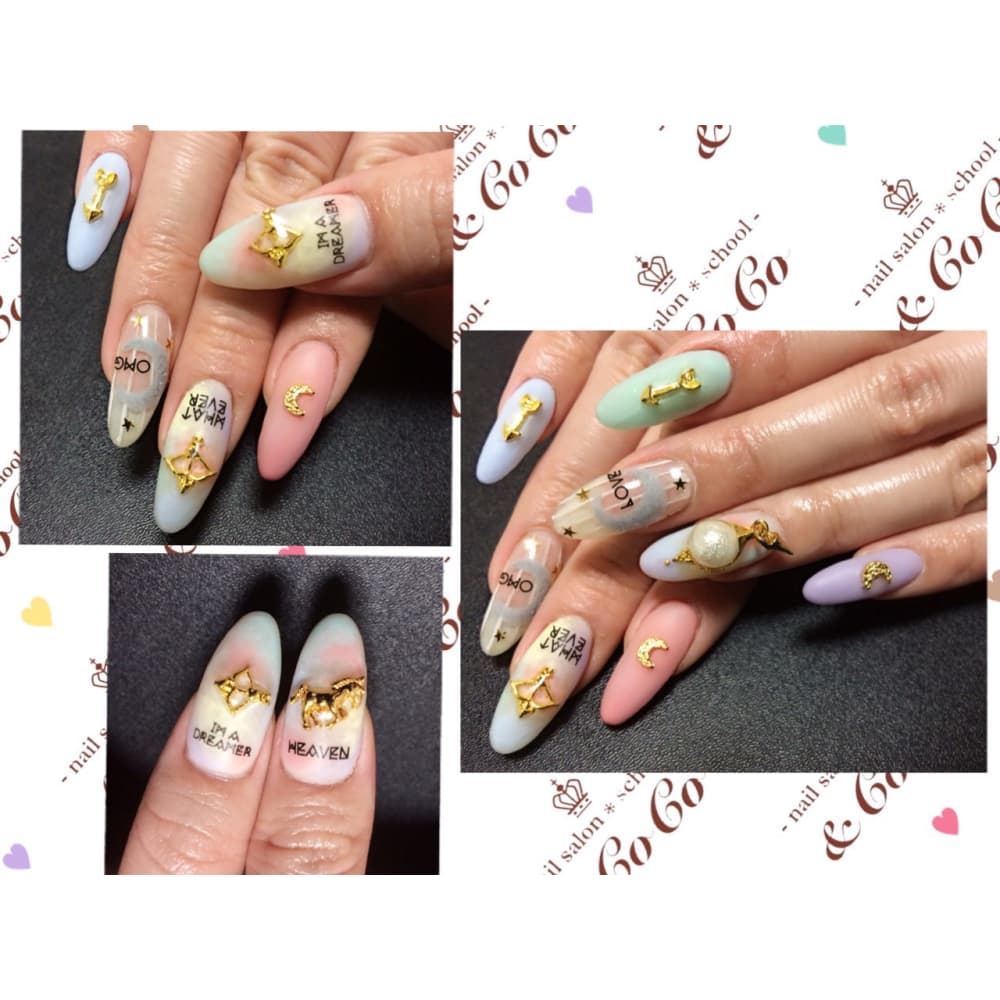 マット ゆめかわパステル Nailsalon School Coco ネイルサロンスクールアンドココ のネイルデザイン ネイル まつげサロンを予約するなら楽天ビューティ