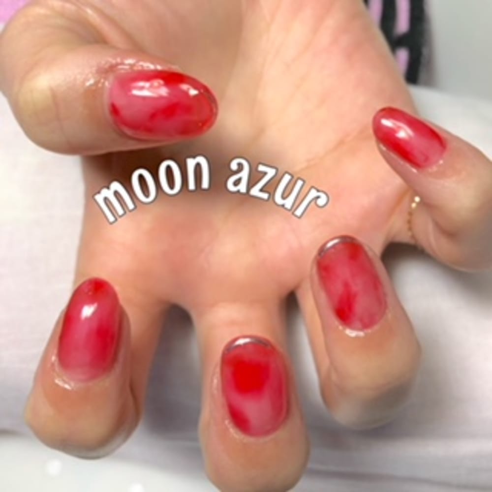 ちゅるんとにゅあんす Moon Azur ムーンアズール のネイルデザイン ちゅるんとにゅあんす Moon Azur ムーンアズール のネイルデザイン