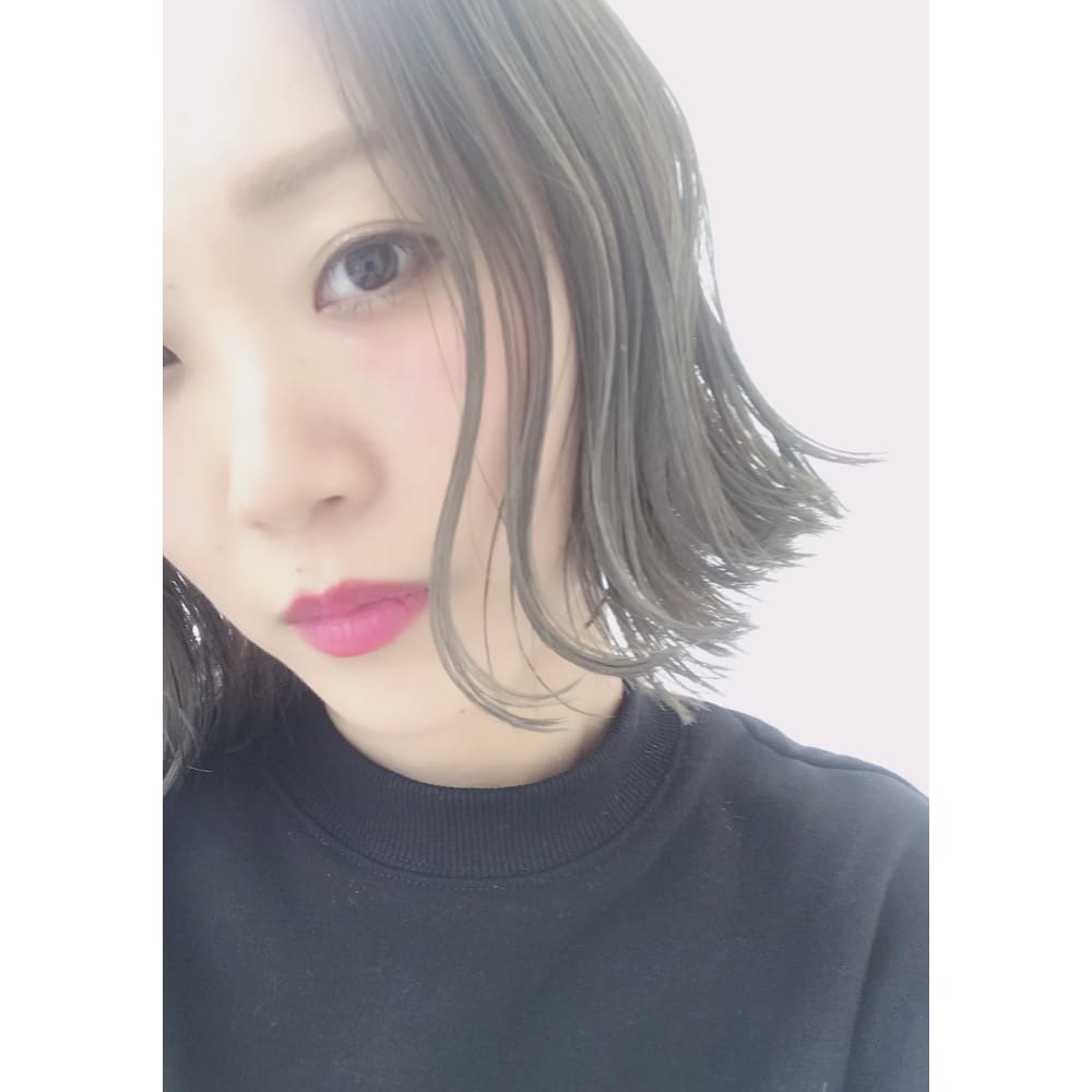 アディクシーカラー 外ハネ前上がりボブ Upbob Ky Go Hakata キーゴハカタ のヘアスタイル 美容院 美容室を予約するなら楽天ビューティ