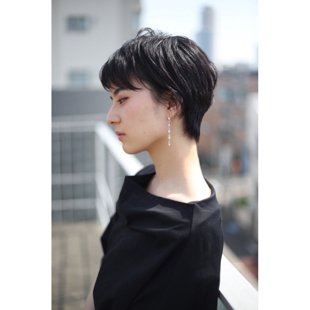 ナチュラル黒髪ショート Renjishi Aoyama レンジシ のヘアスタイル 美容院 美容室を予約するなら楽天ビューティ