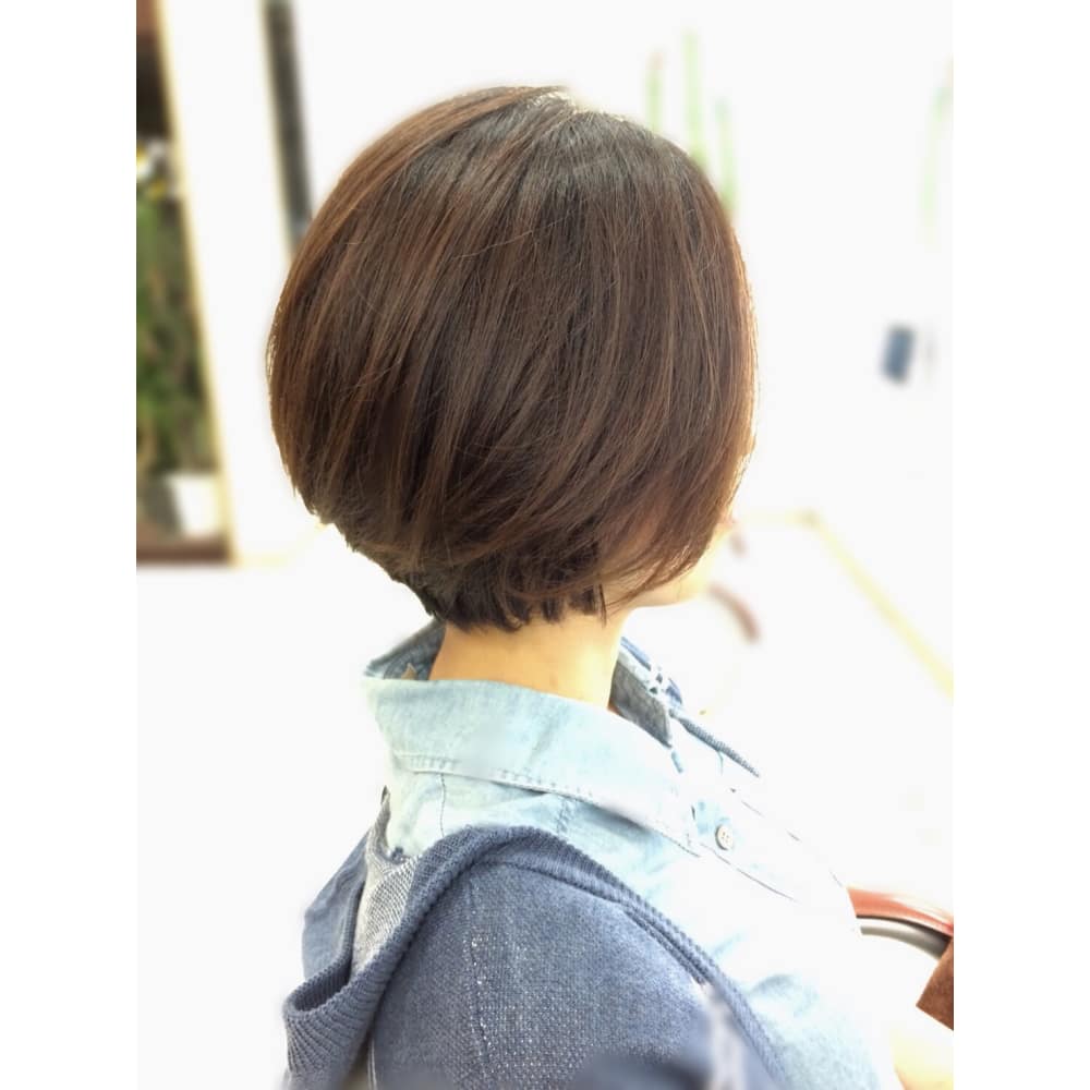 丸みのある ショートボブに変身 Hair Verde ヘアー ヴェルデ のヘア